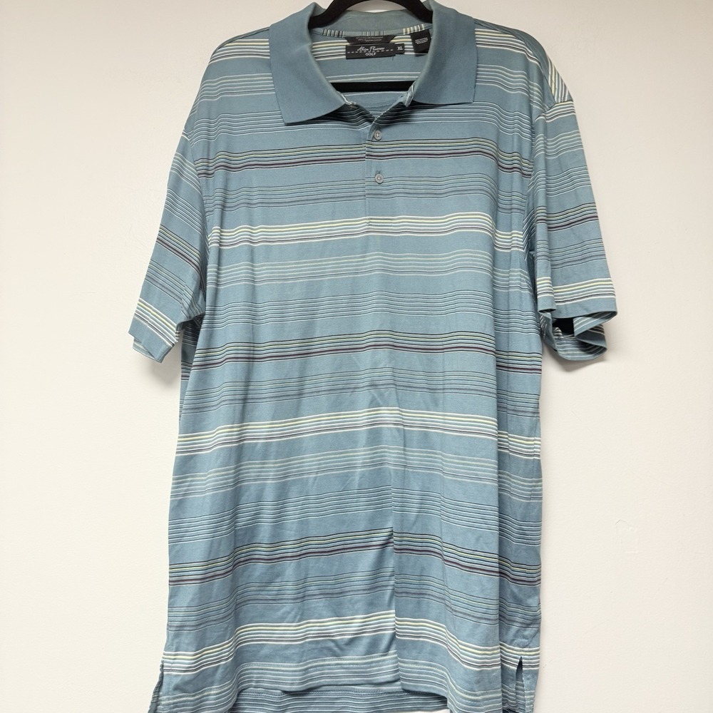 Alan Flusser Men's Green Golf Polo Size XL